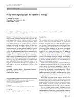 2010_Programming languages for synthetic biology.pdf